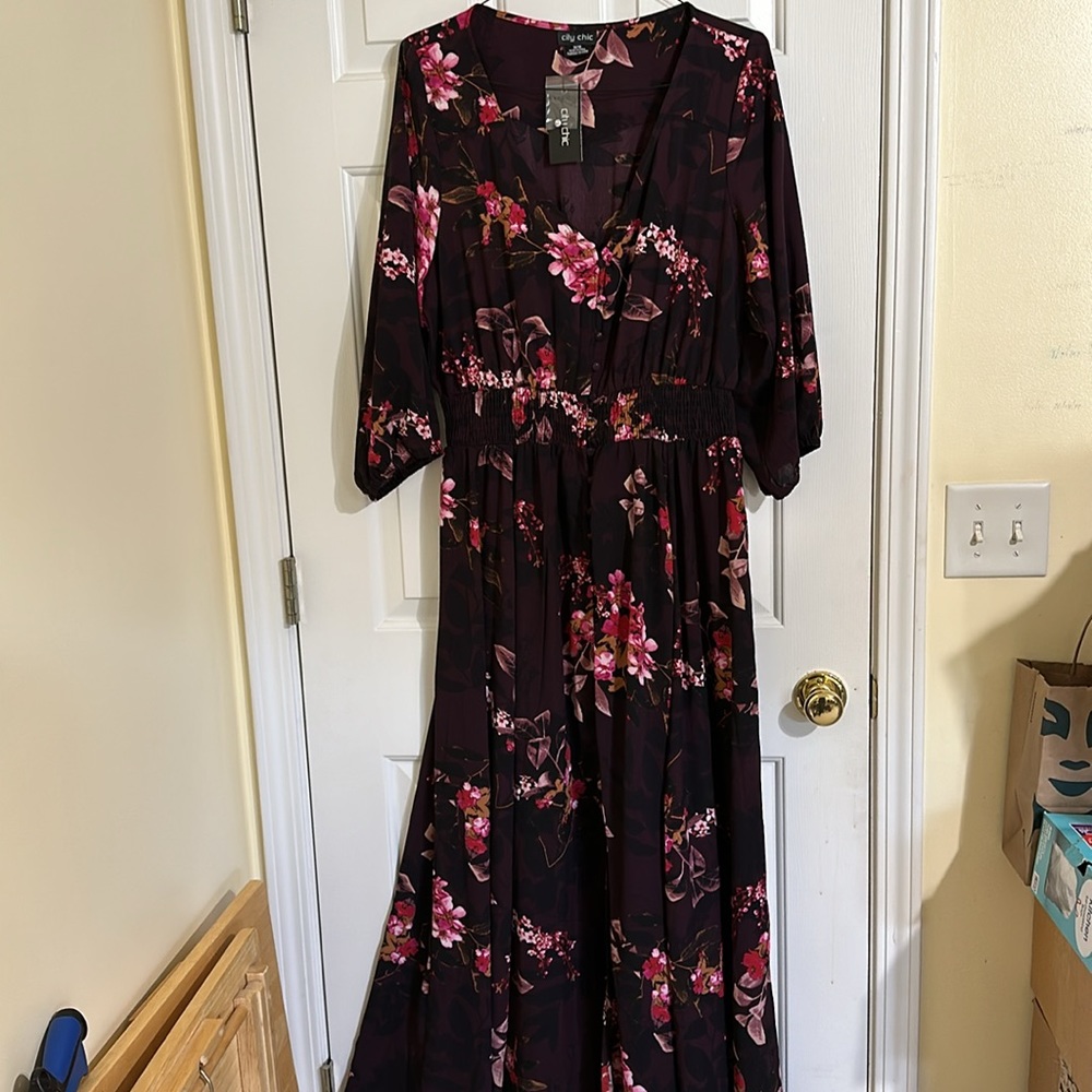 Size 18 City Chic Work and Meeting Dress Modest